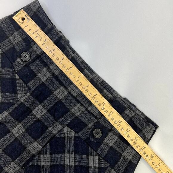Michael Kors Virgin Wool Blend Plaid Schoolgirl skirt Women's size 4 Black Gray - Picture 11 of 12